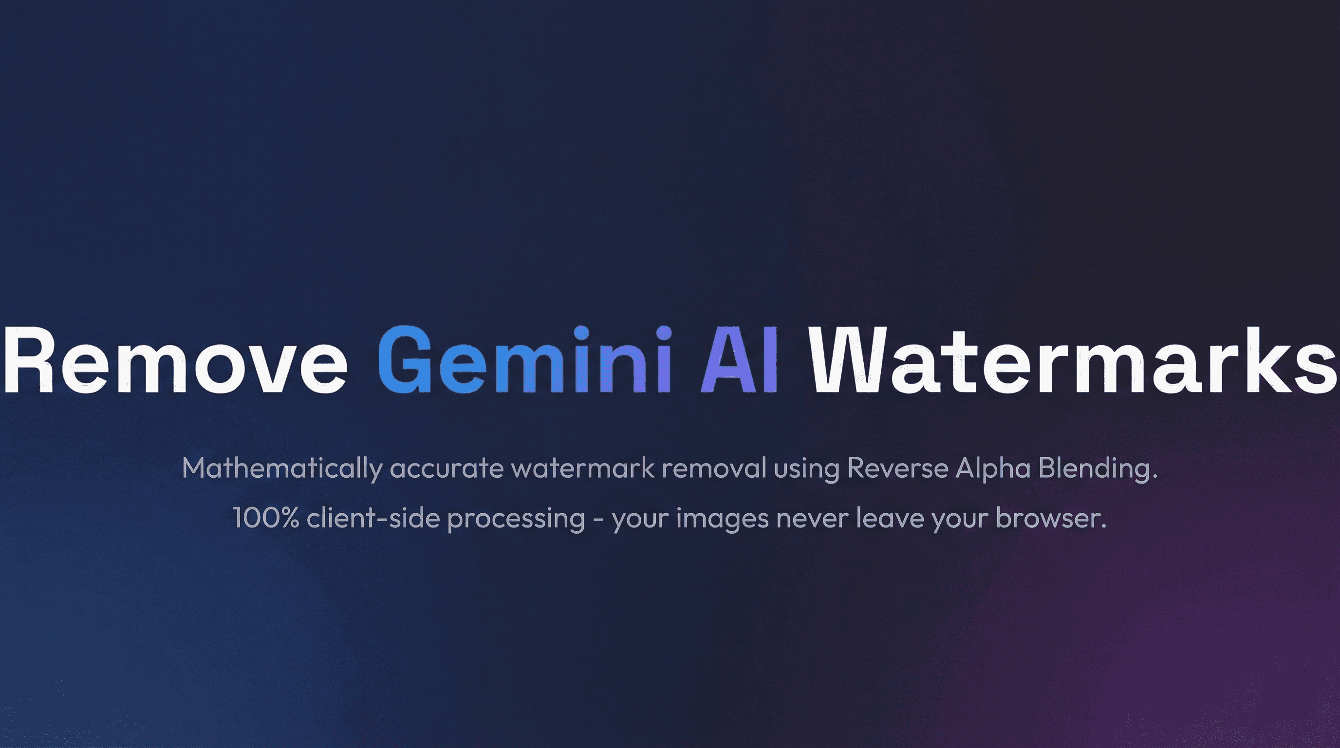 Gemini Watermark Remover
